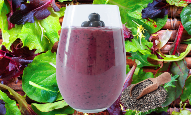 Easy 20 Plant Fruit & Veggie Chia Seed Smoothie